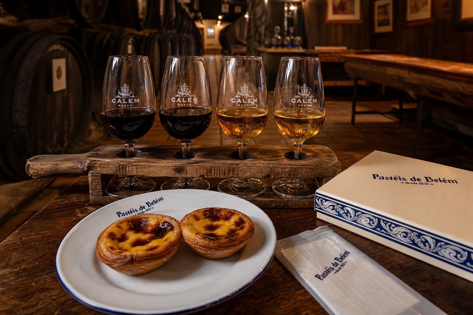 Degustazione di vino Porto e pastel de nata