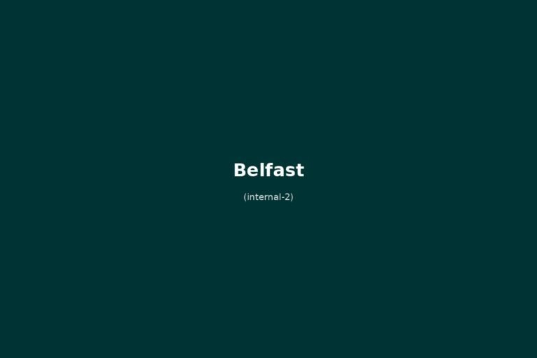 Errori da evitare a Belfast