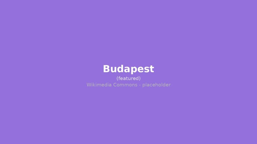 Panorama di Budapest con il Parlamento sul Danubio