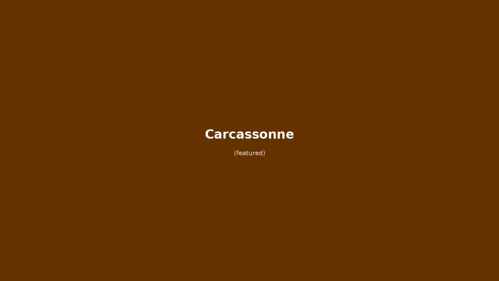 Carcassonne in solitaria: guida senza auto alla città medievale fortificata