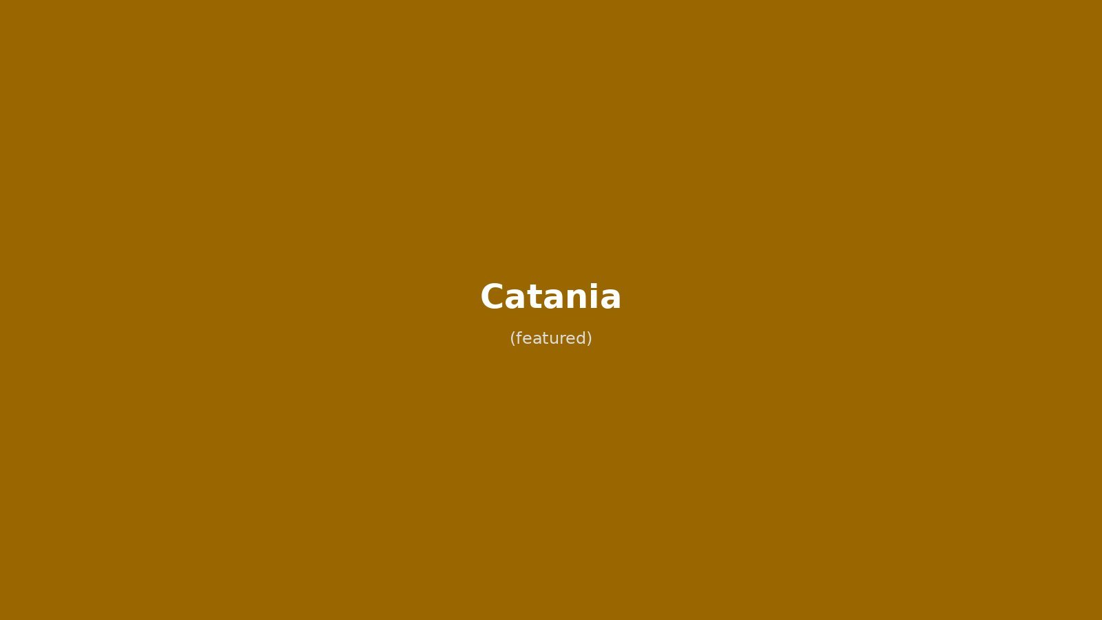 Catania in solitaria: guida completa tra Etna, barocco e street food siciliano