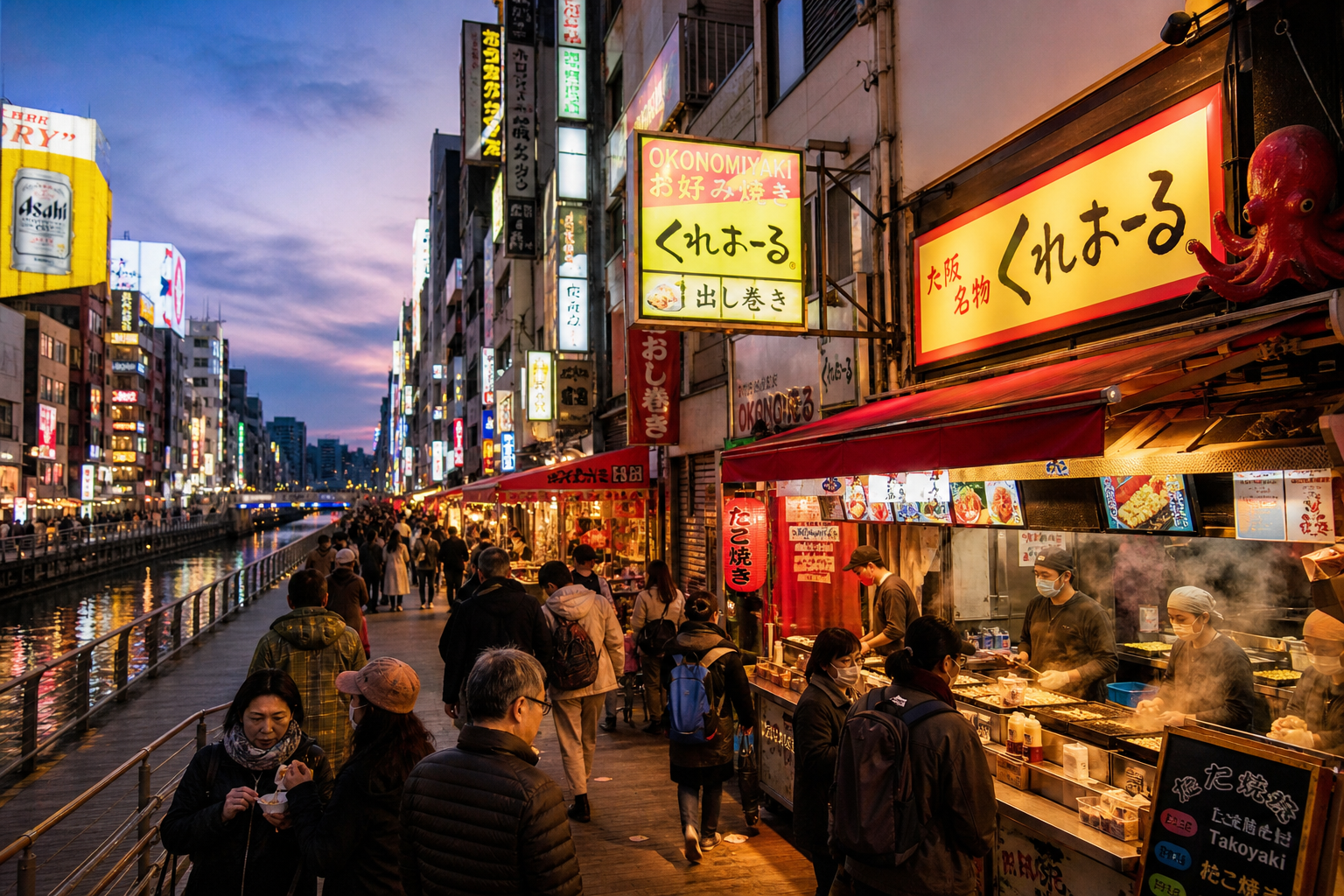 Cosa vedere a Osaka: la cucina del Giappone