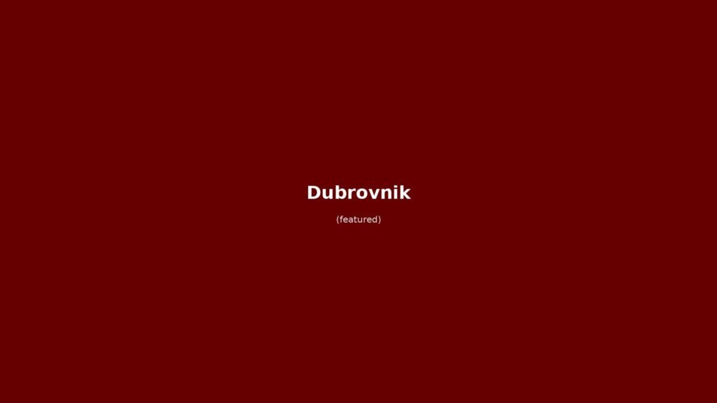 Stradun e mura di Dubrovnik