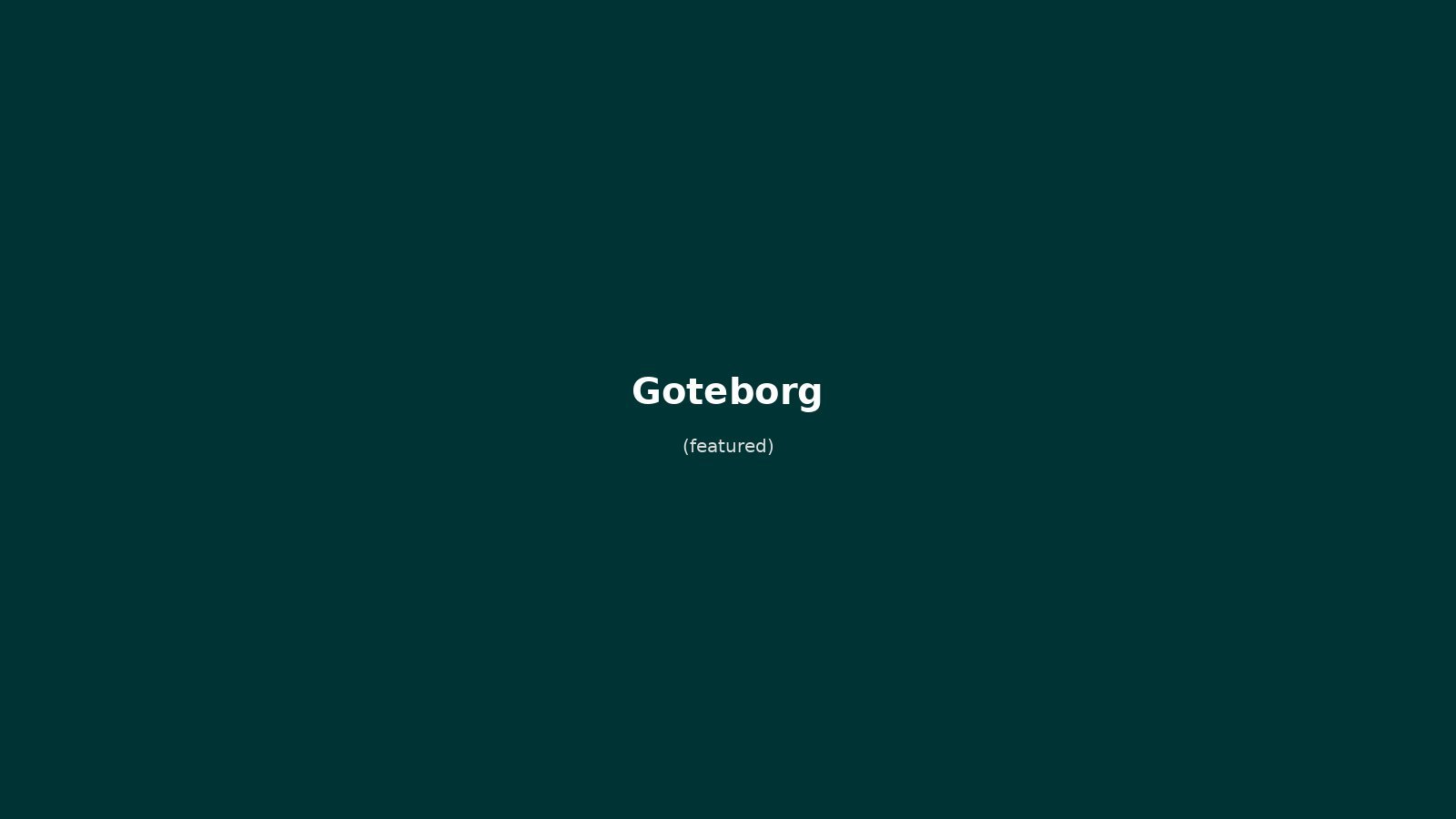 Göteborg in solitaria: Liseberg, canali, parchi e sapori svedesi — guida senza auto nella seconda città di Svezia