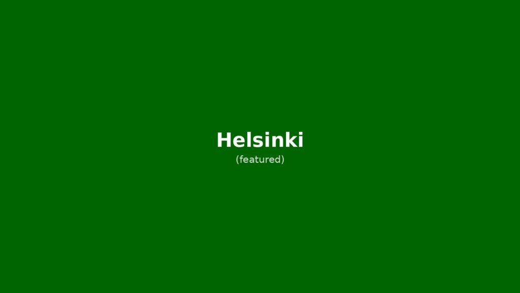Panorama di Helsinki con cattedrale