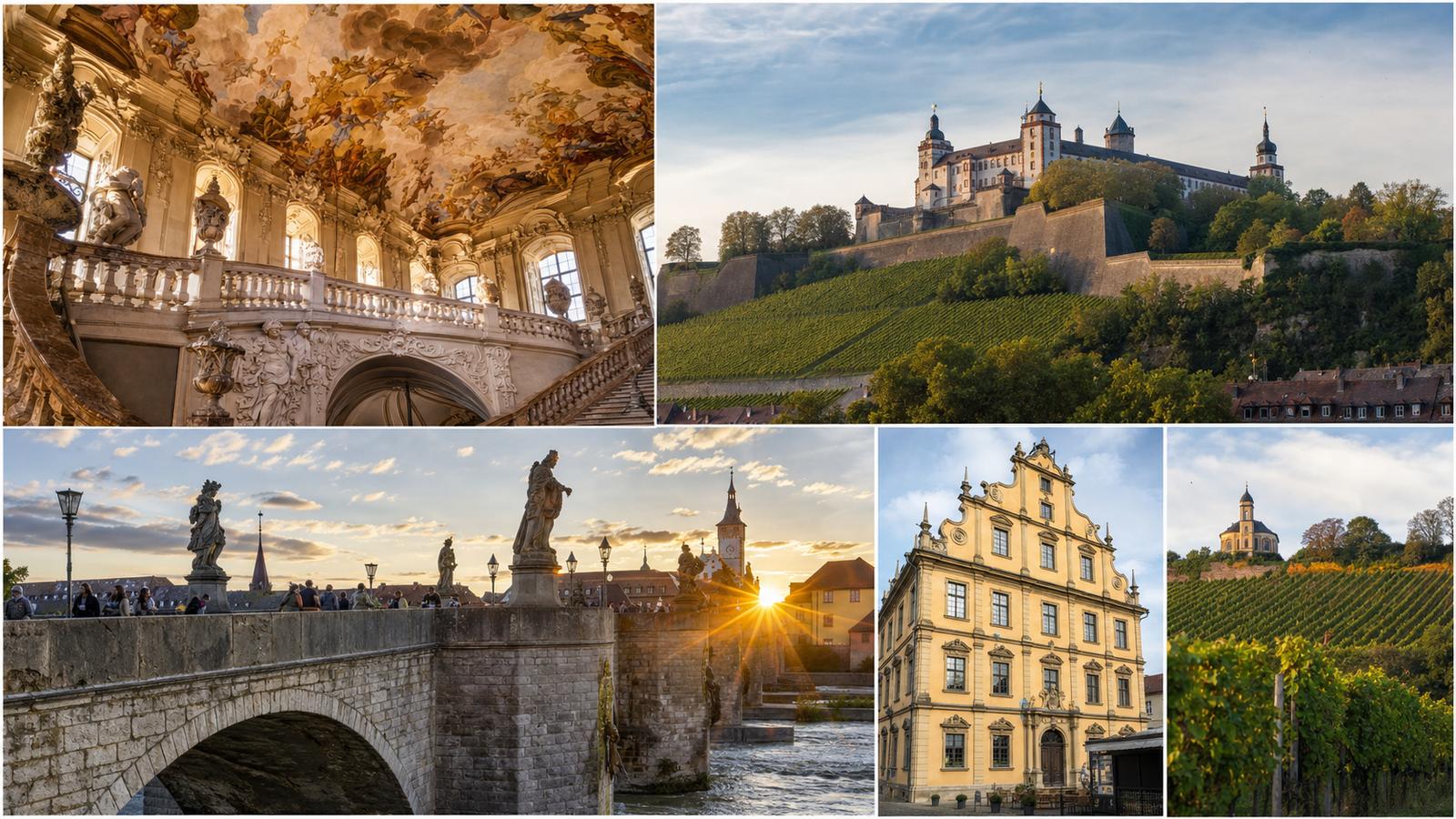 Wuerzburg in solitaria: arrivo in treno, Residenza UNESCO e Frankenwein — guida senza auto tra Tiepolo e Franconia