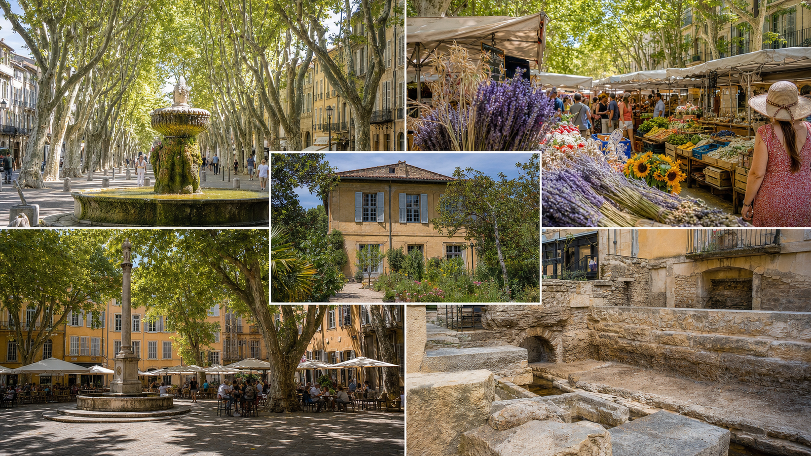 Aix-en-Provence in solitaria: guida senza auto tra corsi d’ombra, atelier di Cézanne e mercati provenzali