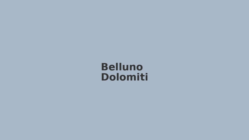 Belluno Dolomiti