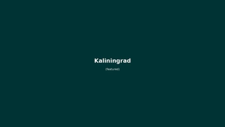 Kaliningrad in solitaria: guida senza auto tra ambra, Kant e fortezze prussiane — alla scoperta dell’exclave russa sul Baltico