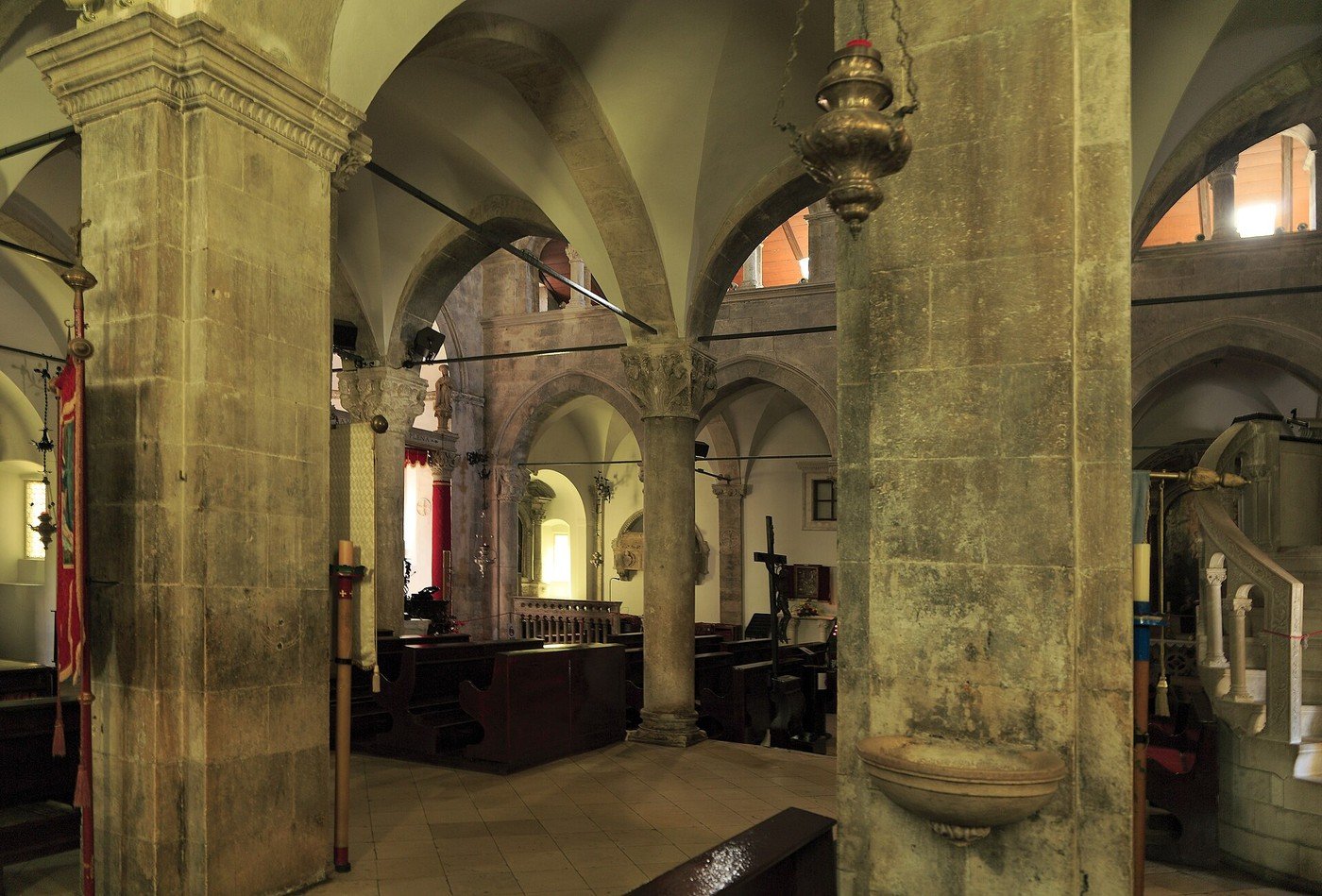 Interno della Cattedrale di San Marco nel centro storico di Korčula