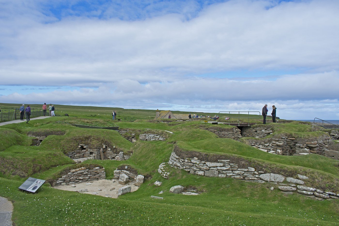 Case neolitiche di Skara Brae sulla costa occidentale di Mainland