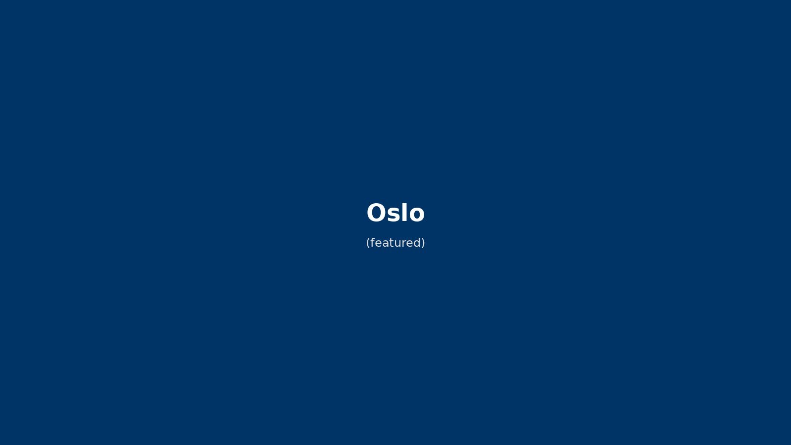 Oslo in solitaria: guida completa per un viaggio da solo nella capitale norvegese