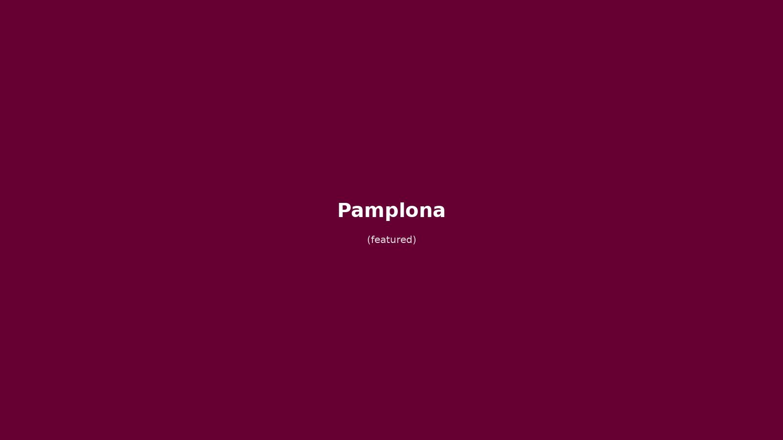 Pamplona in solitaria: guida senza auto tra Sanfermines, Cittadella e pintxos