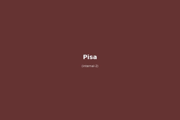 Errori da evitare a Pisa
