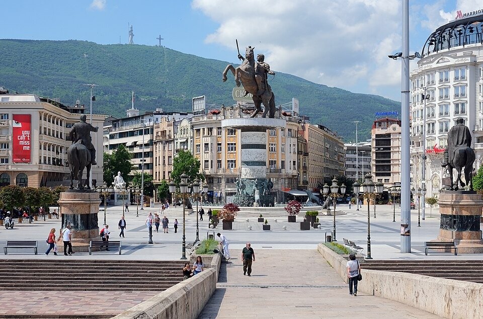 Vista di Skopje