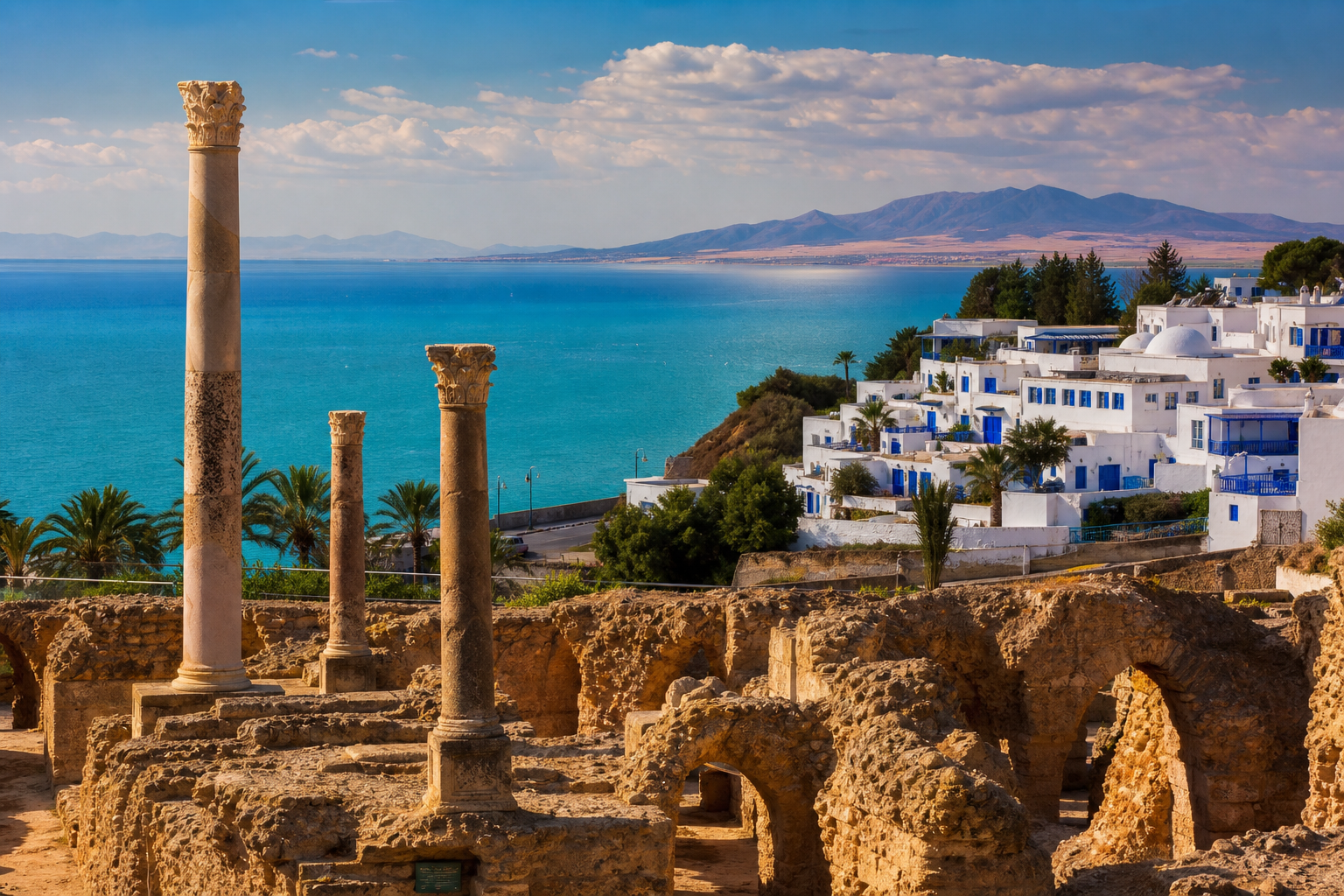 Itinerario a Tunisi: Cartagine, Sidi Bou Said e deserto