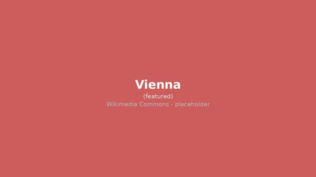 Panorama di Vienna con il Palazzo di Schönbrunn