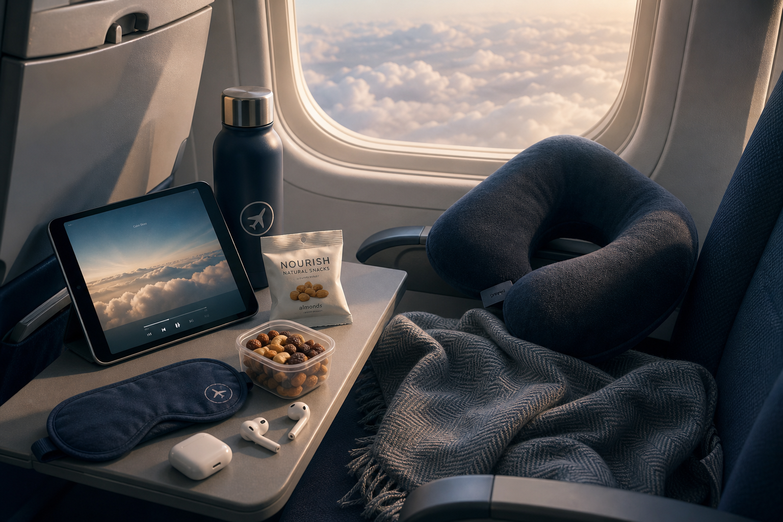 Come sopravvivere a un volo lungo: trucchi e gadget