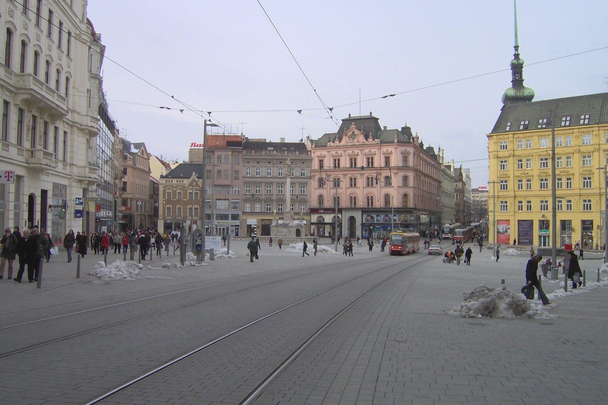La piazza della Libertà di Brno