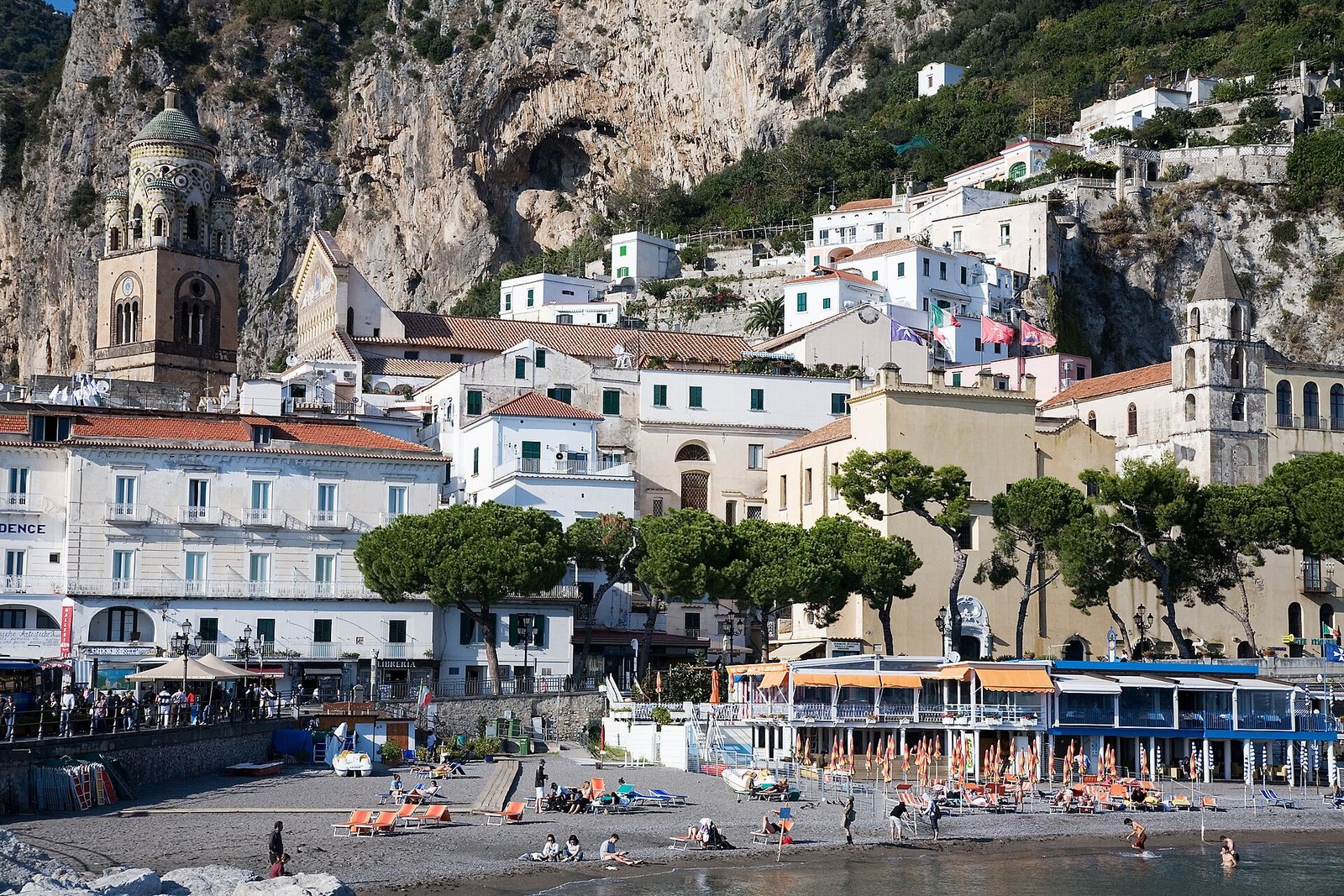 La costa di Amalfi vista dal mare