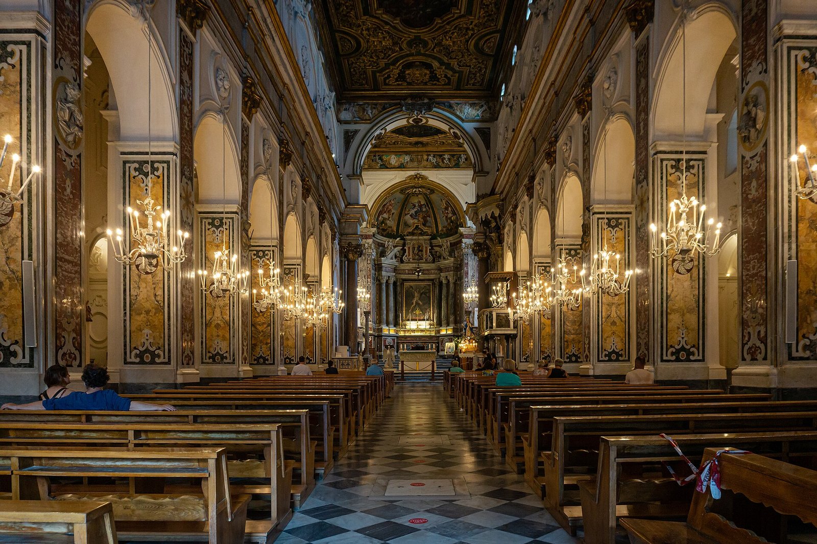 La scalinata della cattedrale di Amalfi