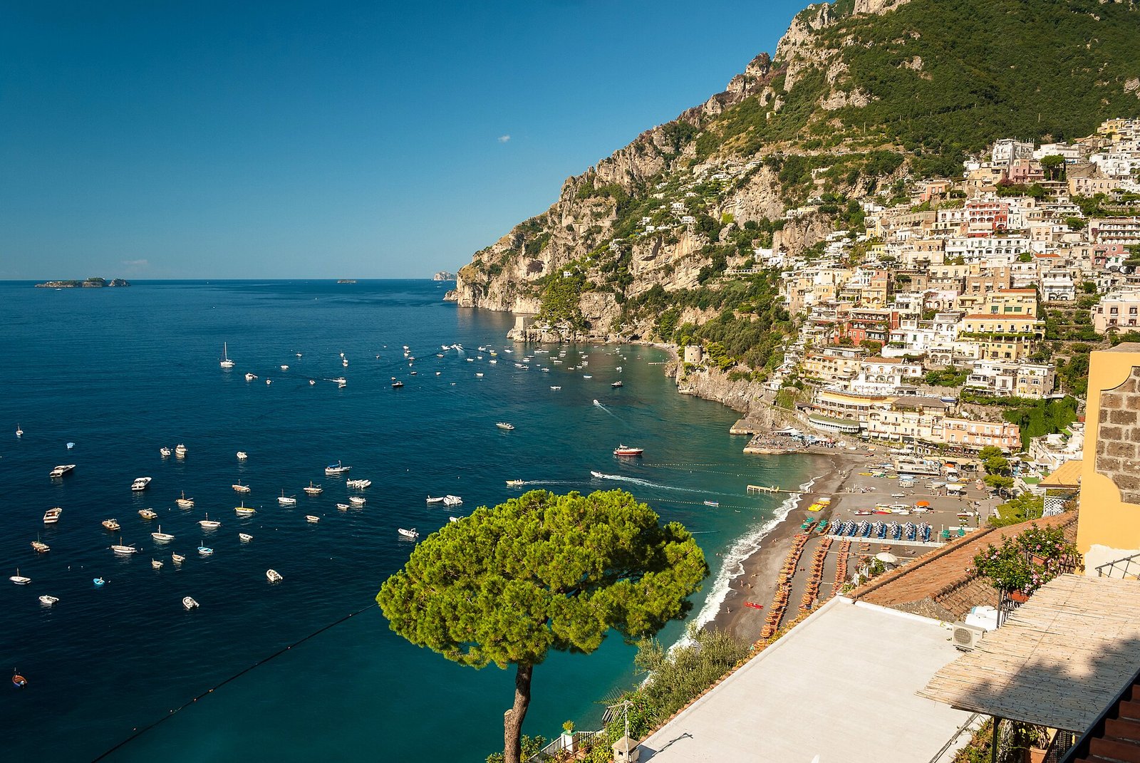 La spiaggia Grande di Positano