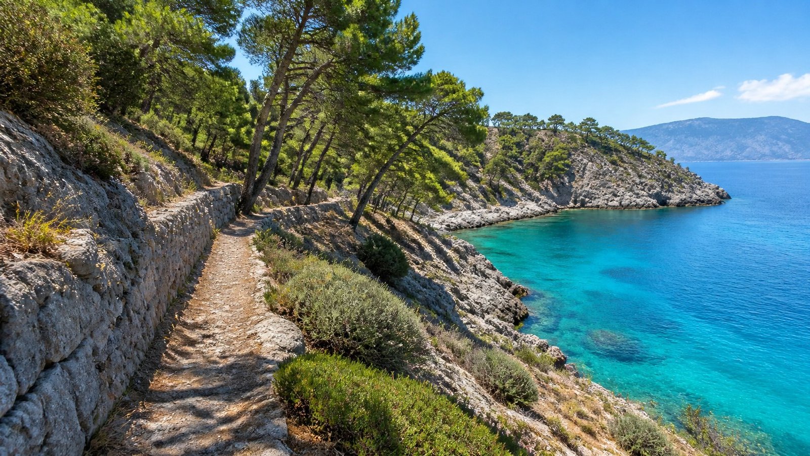 Il monastero di Profitis Ilias sulla collina sopra il porto di Hydra