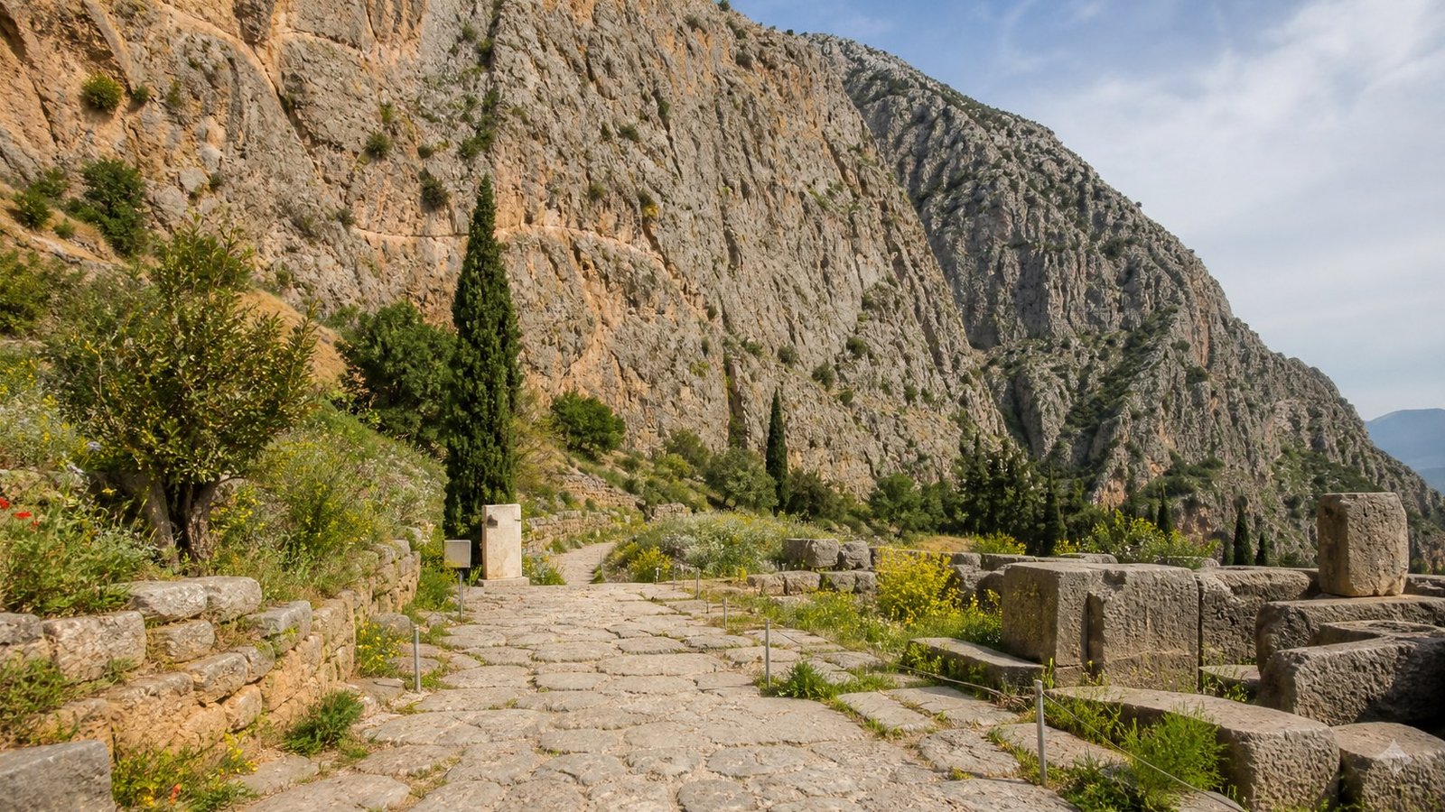 La Tholos circolare nel santuario di Atena Pronaia a Delfi