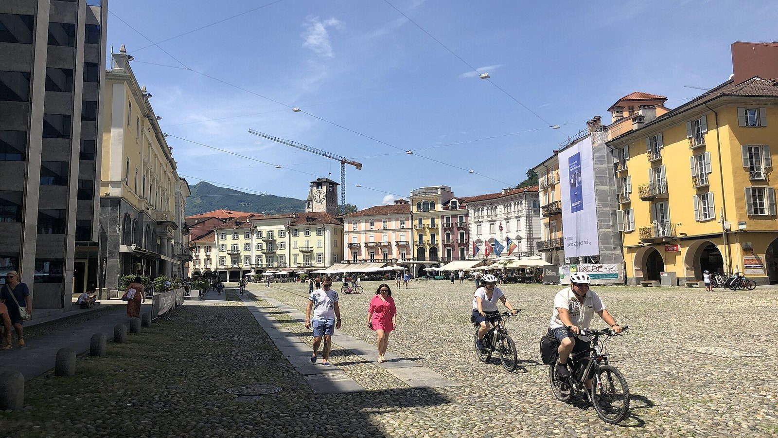 Locarno Piazza Grande with arcades