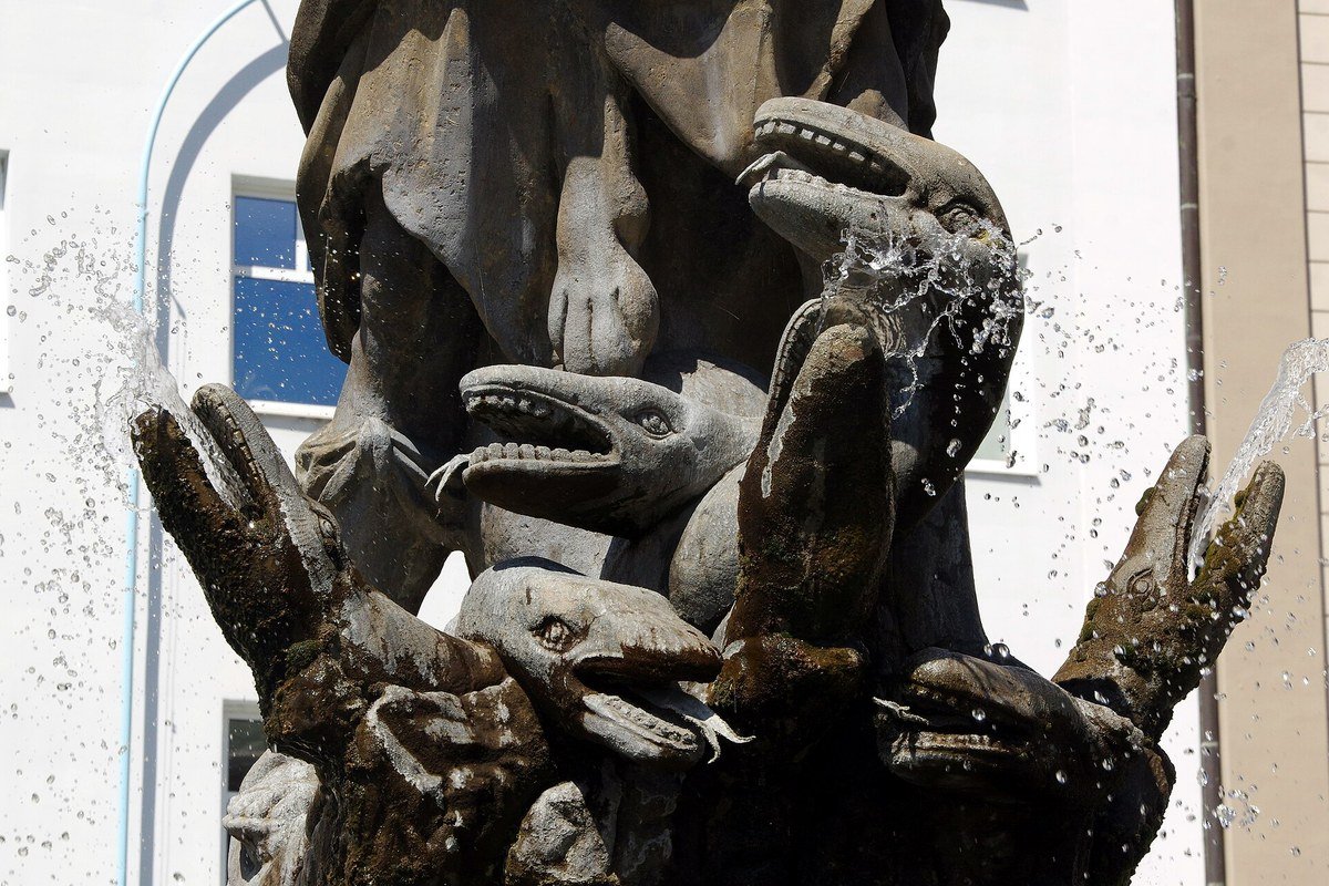 Hercules fountain Upper Square Olomouc