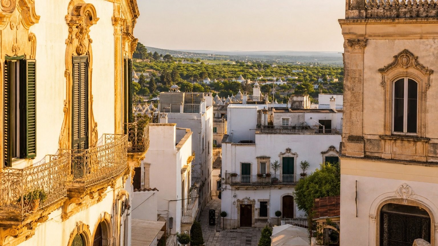 Dove dormire a Martina Franca: quartieri e hotel consigliati — vista della città