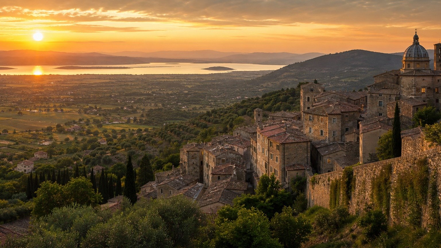 Guida a Cortona: tra borgo, lago Trasimeno e Val di Chiana