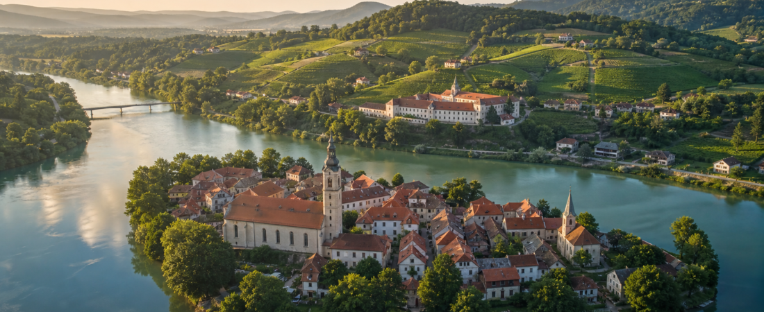Itinerario a Kostanjevica na Krki in solitaria: 3 giorni tra isola sul Krka, monastero cistercense, gallerie d’arte e colline della Dolenjska