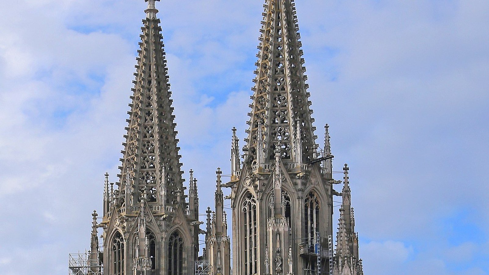 Regensburg Cathedral gothic twin towers