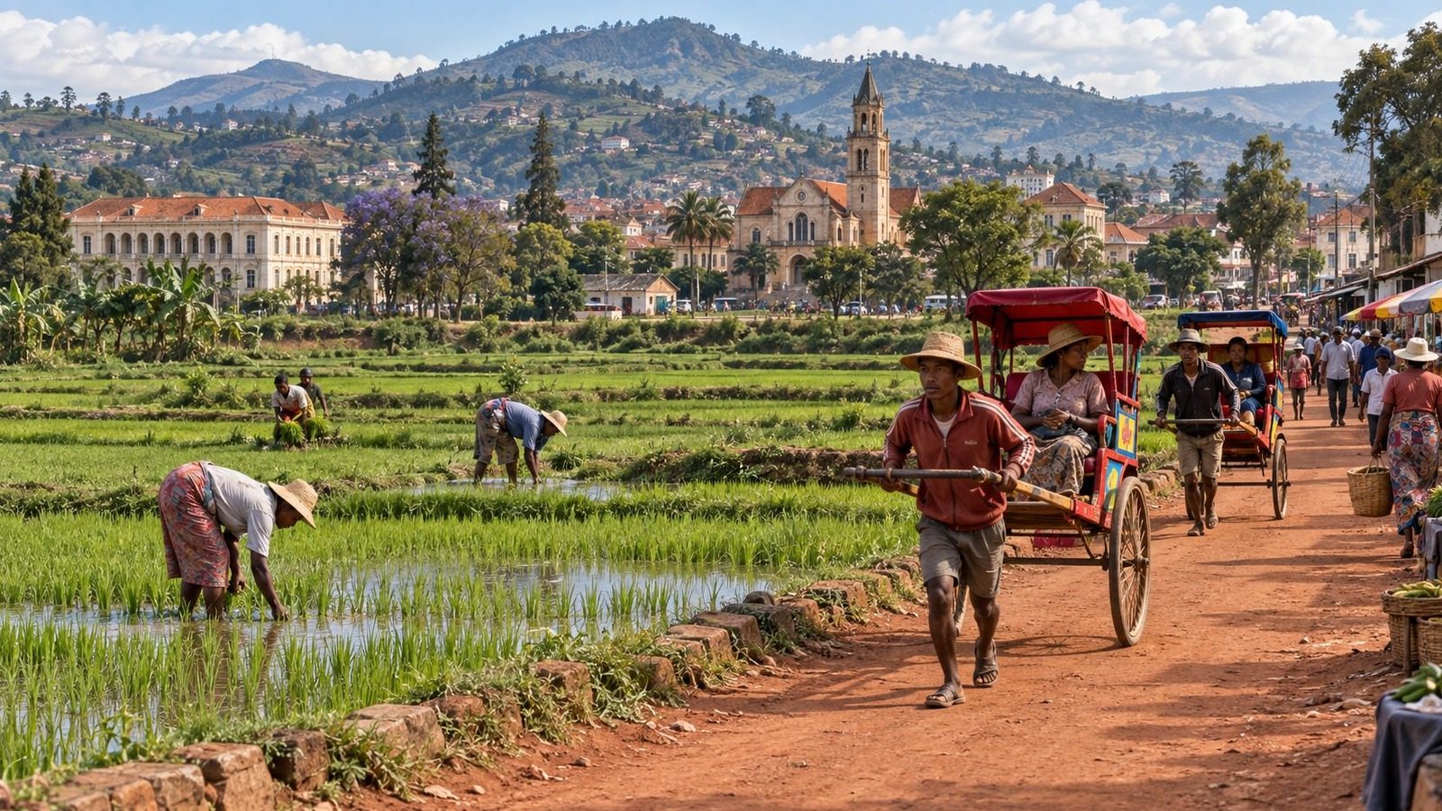 Antsirabe in solitaria: altopiani, risaie e sorgenti del Madagascar