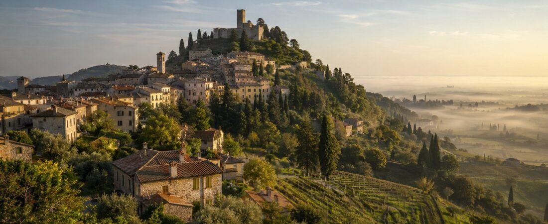 Asolo in solitaria: la città dai cento orizzonti e i colli del prosecco