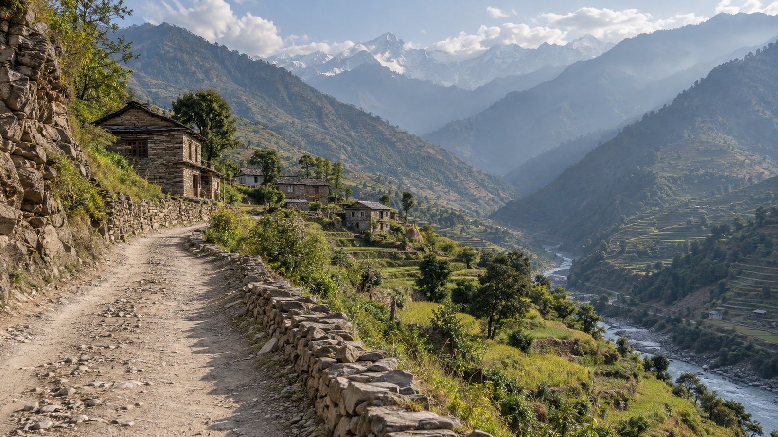 Bajhang: colline e villaggi
