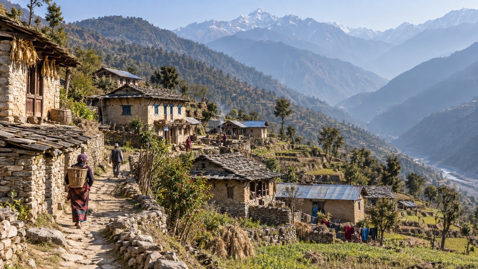 Bajura: colline e villaggi