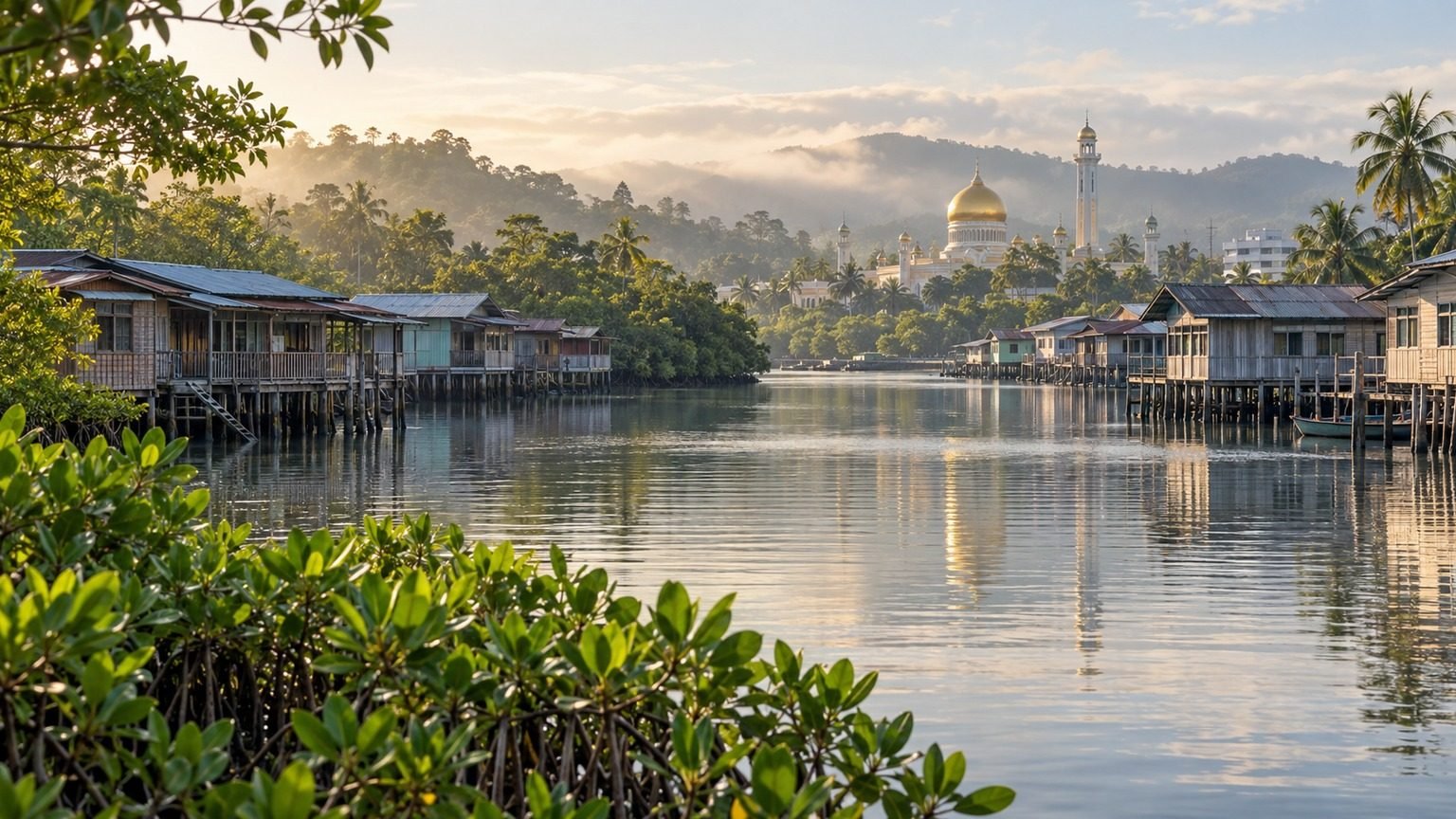 Bandar Seri Begawan in solitaria: moschee, fiume e foresta del Brunei