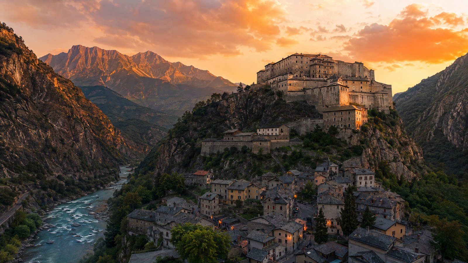 Bard in solitaria: la fortezza sabauda e la gola della Dora Baltea