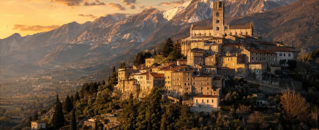 Barga in solitaria: il borgo medievale con il Duomo e le Apuane