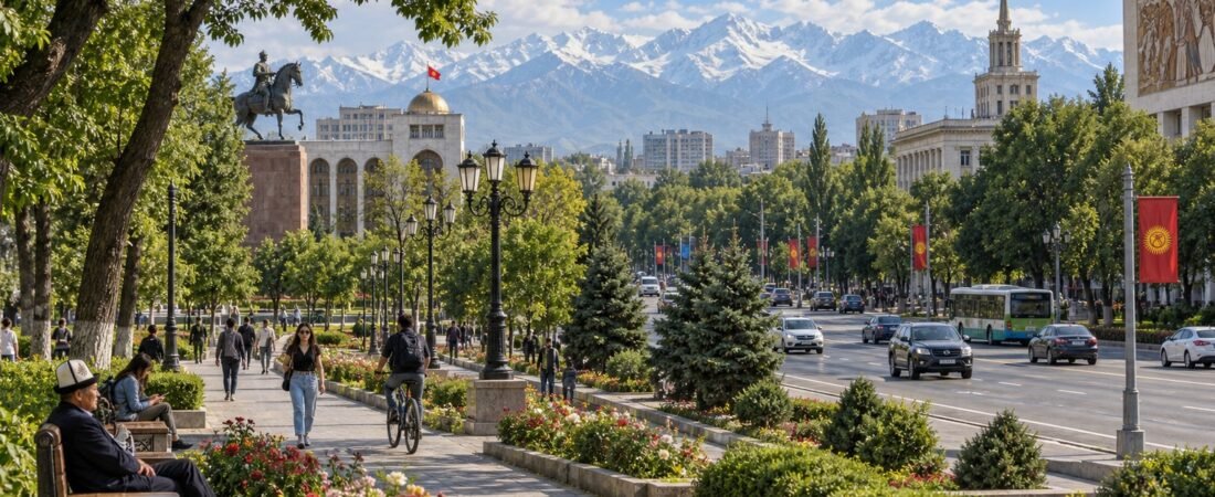 Bishkek in solitaria: parchi, bazar e porte del Kirghizistan