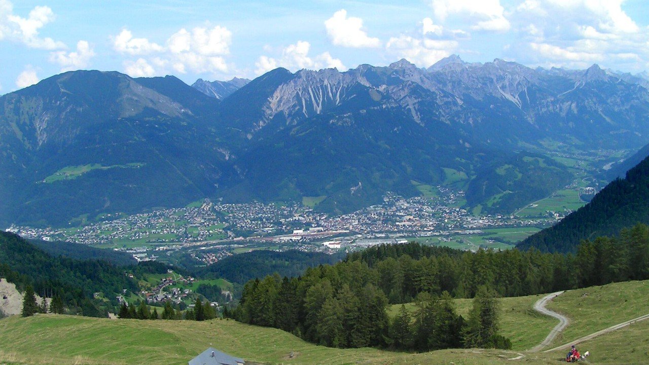 Panorama di Bludenz nel Vorarlberg