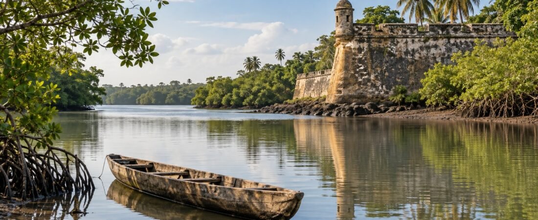 Cacheu in solitaria: mangrovie, storia e costa della Guinea-Bissau