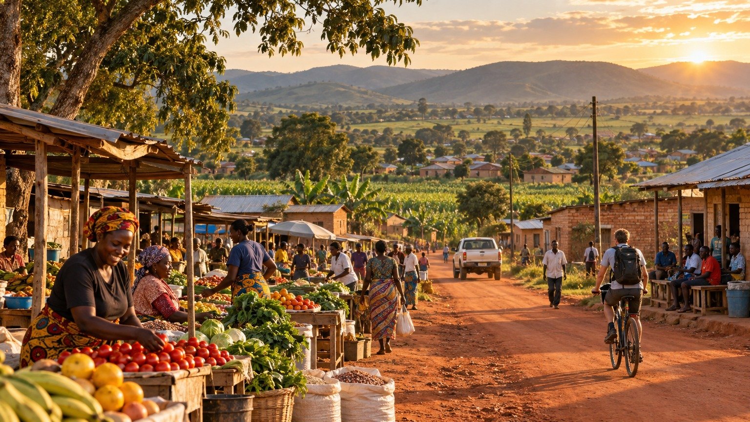 Chibombo in solitaria: colline, mercati e Zambia centrale
