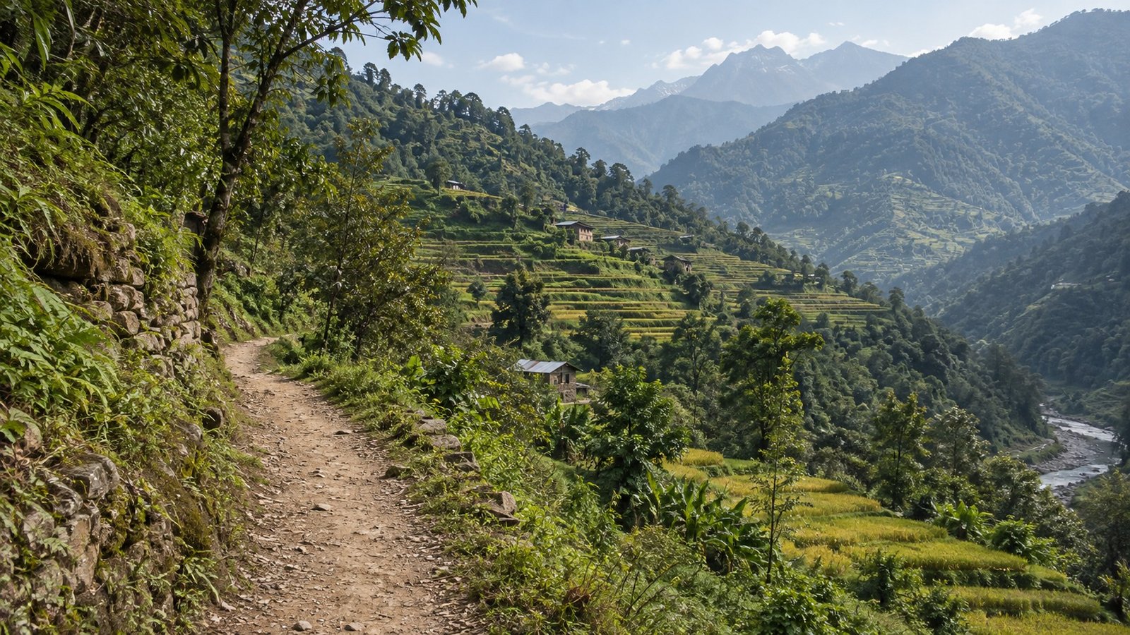Dhading: colline e villaggi