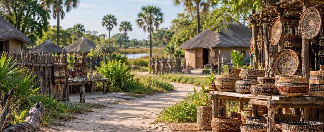 Etsha 6 in solitaria: Okavango, artigianato e villaggi del Botswana