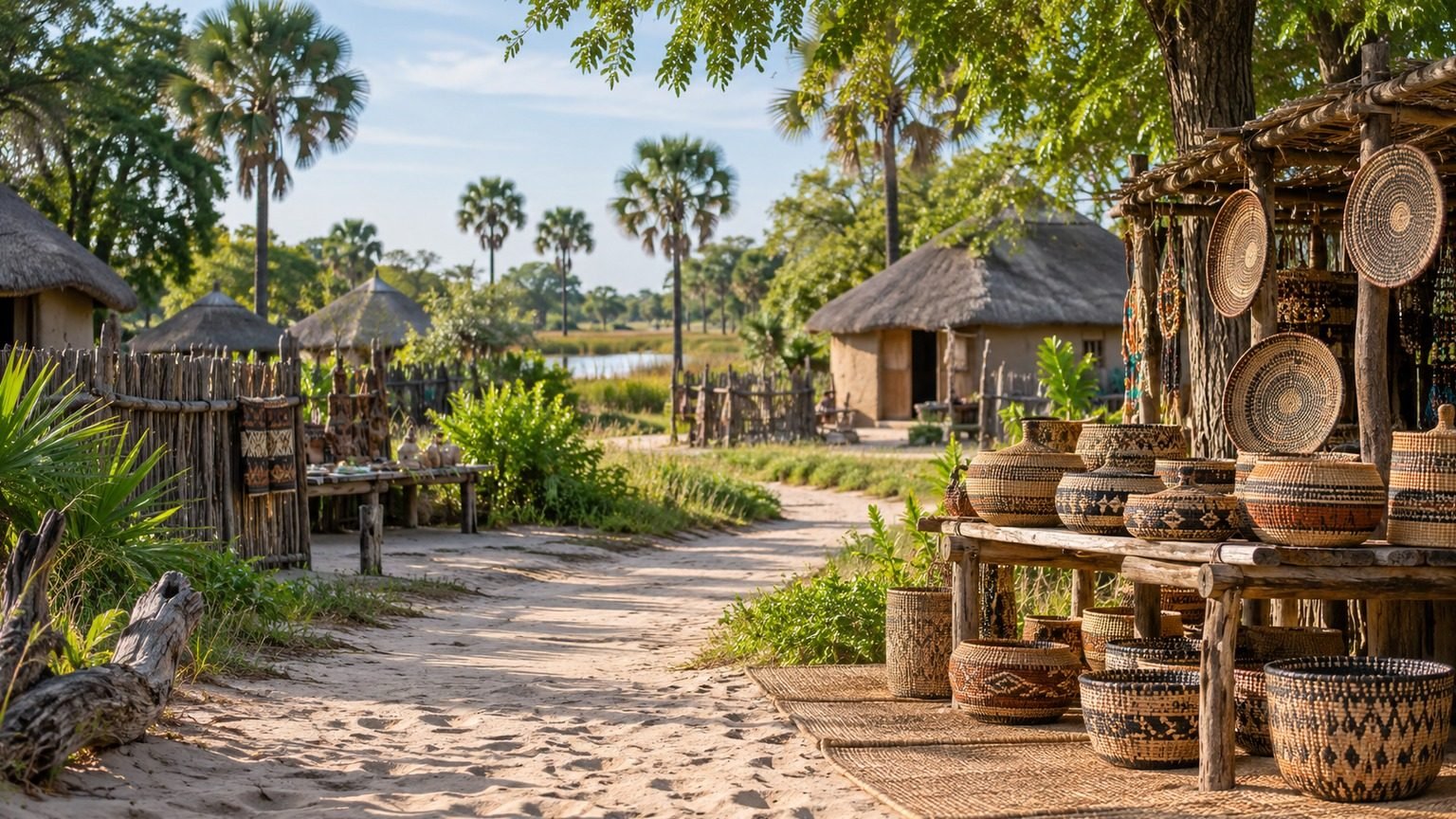 Etsha 6 in solitaria: Okavango, artigianato e villaggi del Botswana