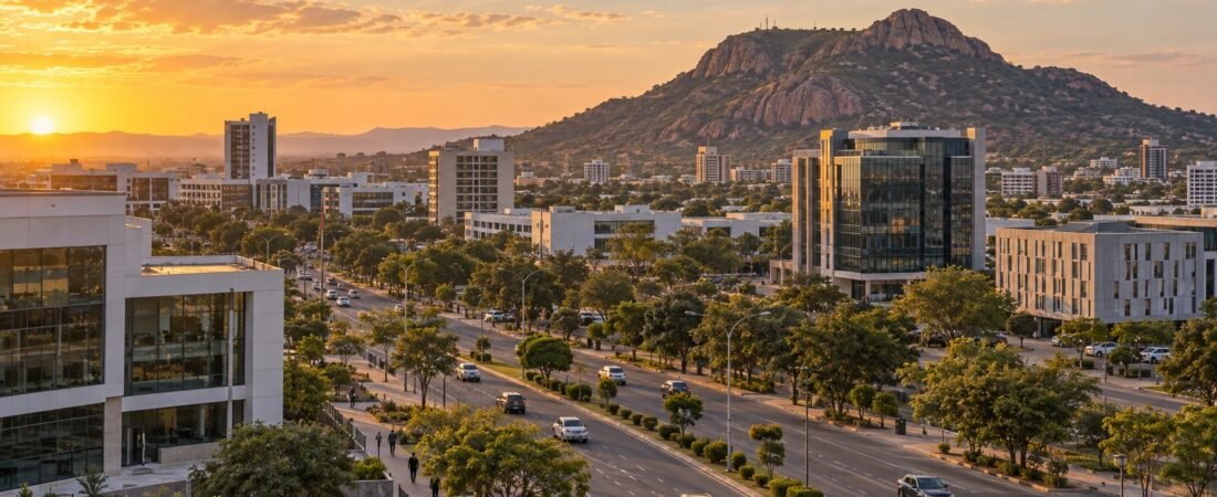 Gaborone in solitaria: colline, musei e porta del Botswana