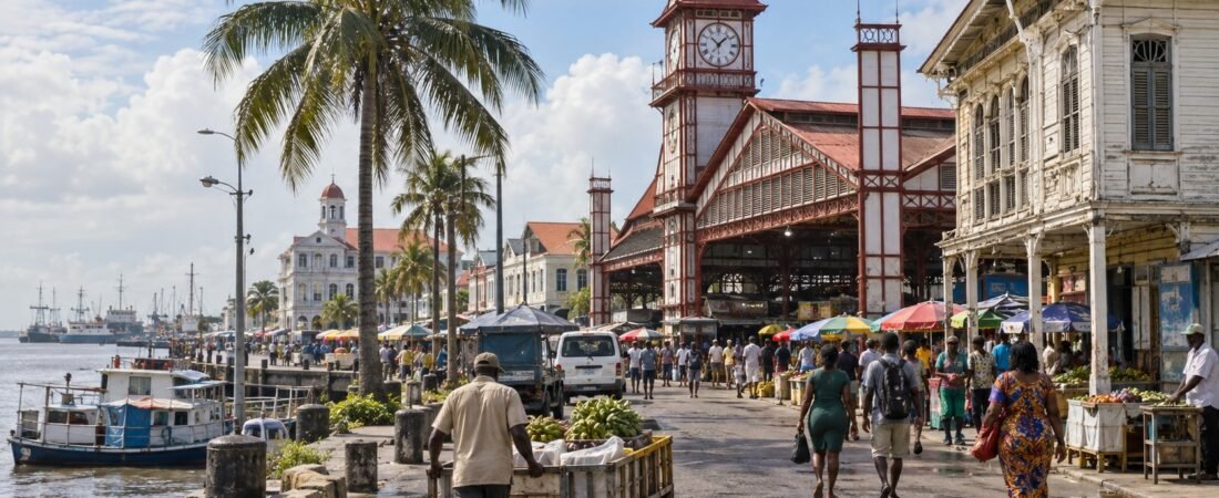 Georgetown in solitaria: legno, fiumi e ritmo caraibico in Guyana